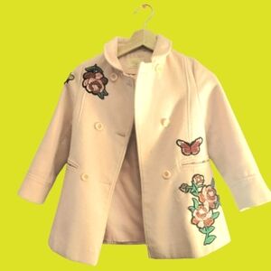 Flower print pink jaxket/coat